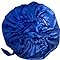 Navy Blue Satin Tie Knot Bonnet