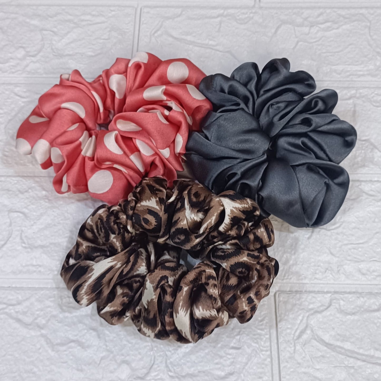 Bodhi Satin Scrunchies - Set of 3