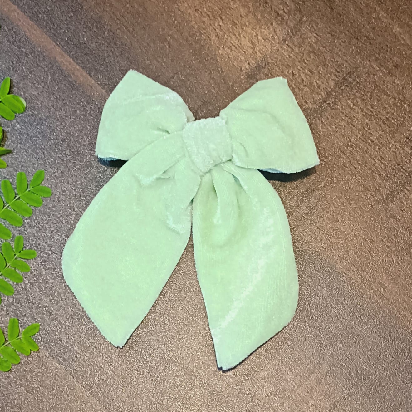 Etika Velvet Bow - Mint