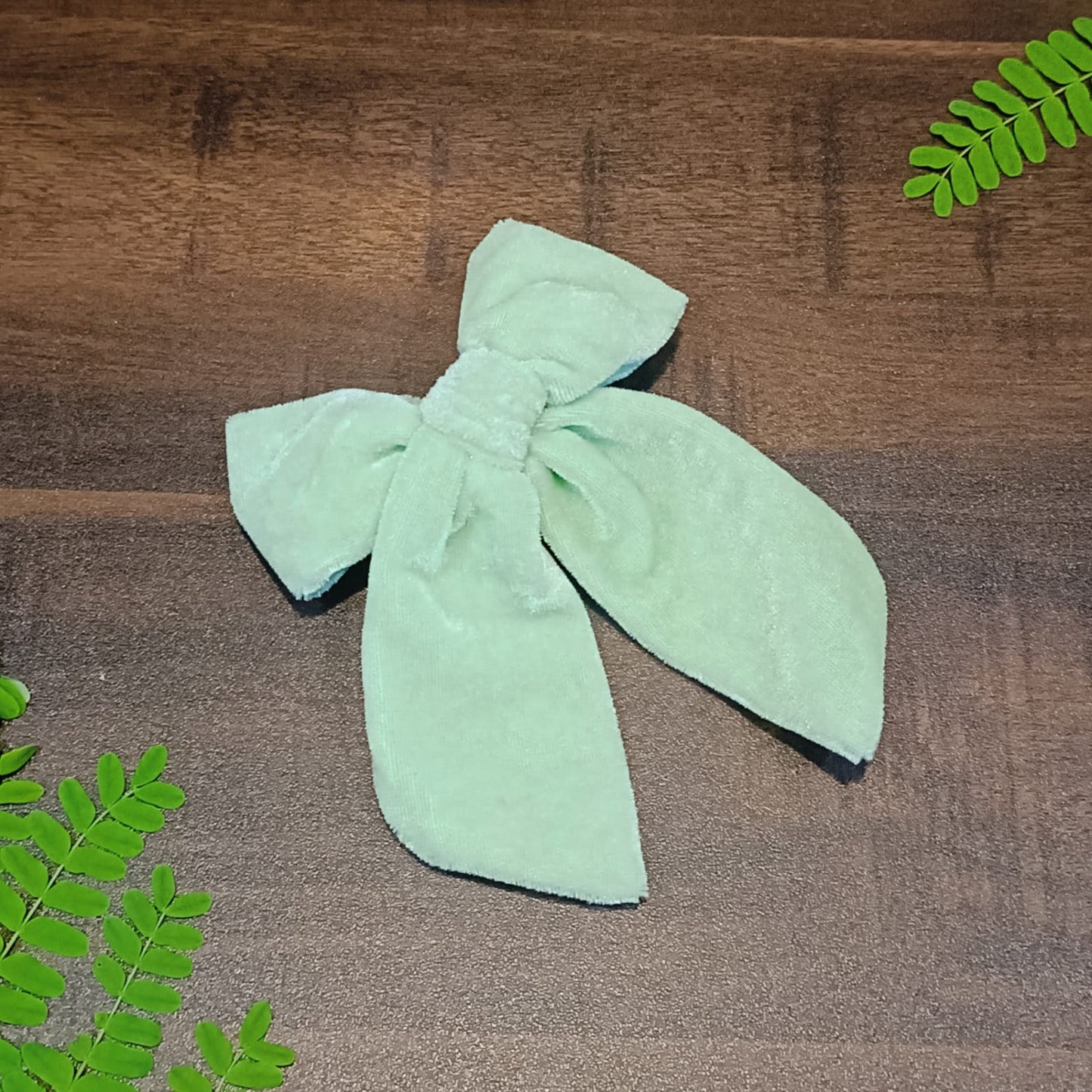 Etika Velvet Bow - Mint