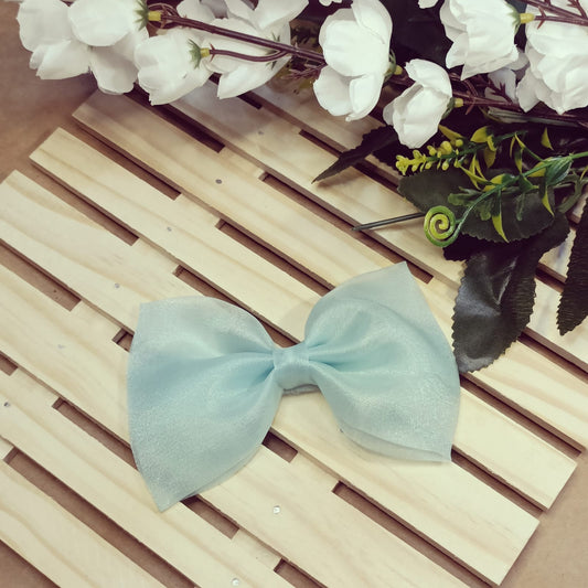 Yuga Bow - Light Blue Organza