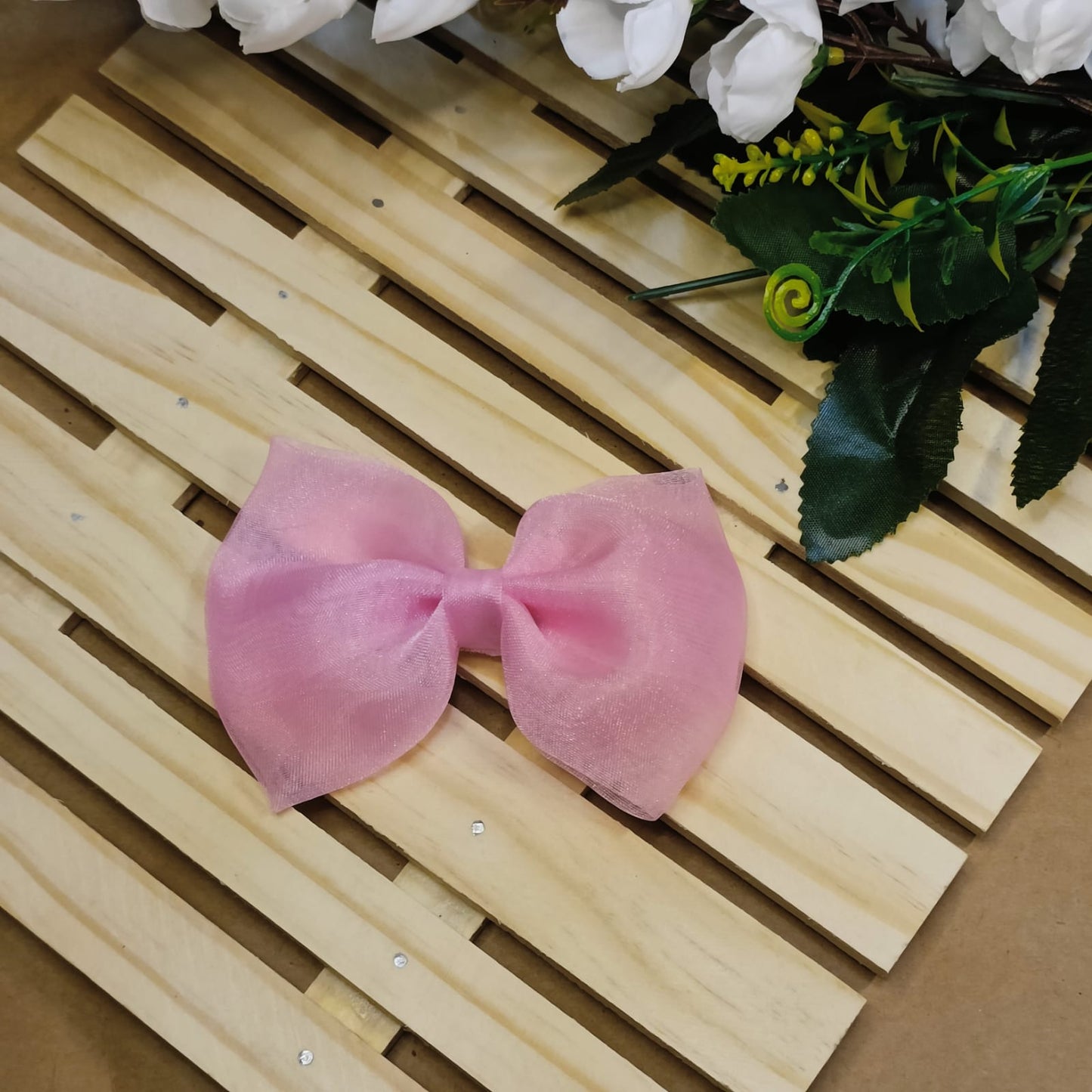 Yuga Bow - Pink Organza