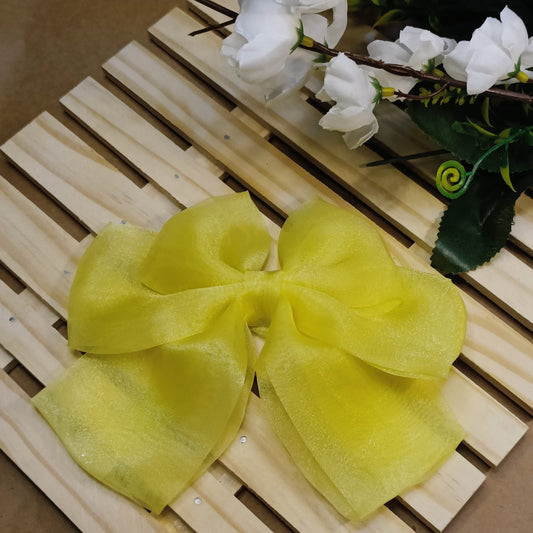 Olgaa Bow - Yellow Organza