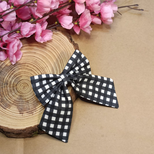 Kaitlyn Bow - Check Print Cotton