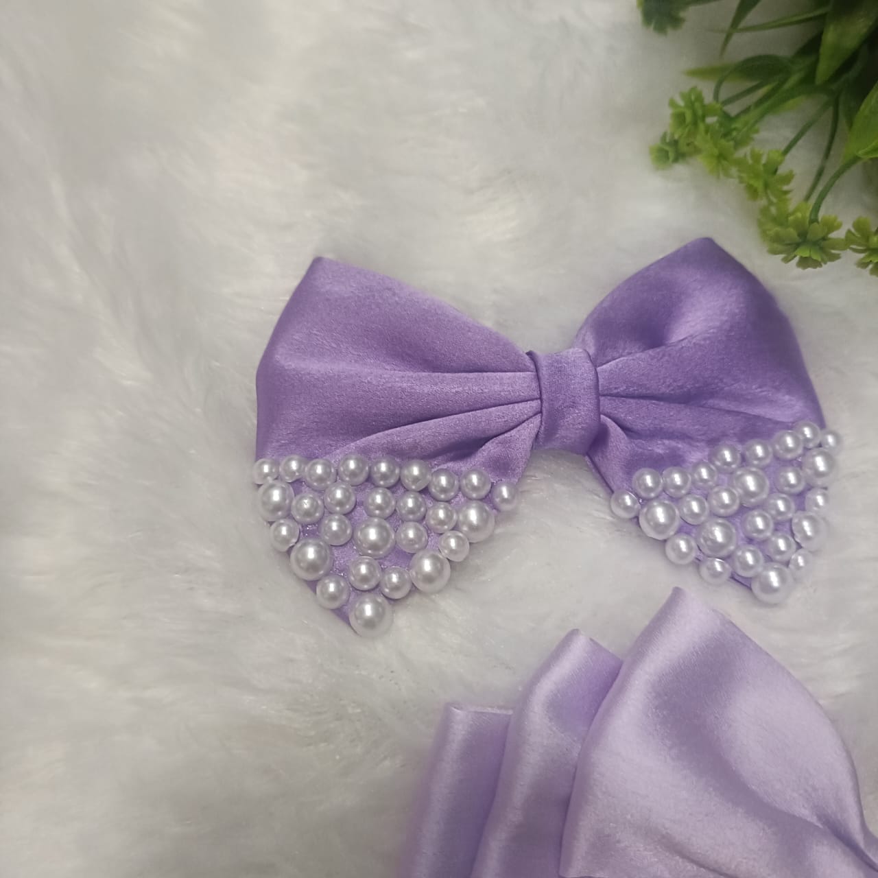 Valentine's Special - Lavender bows - set of 2 pieces